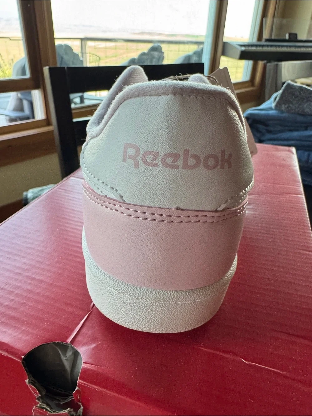 Reebok Kids Pink and White Classic Sneaker